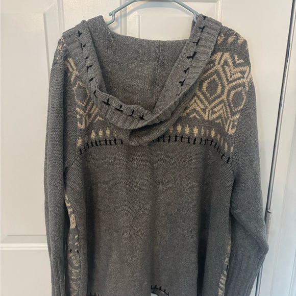 J. Jill Gray and Cream Patterned Cardigan. 2X Perfect Condition - Picture 12 of 14